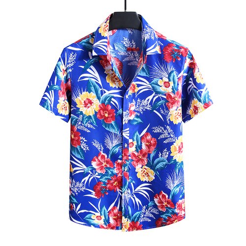 Chemise À Col Hawaïen Fin