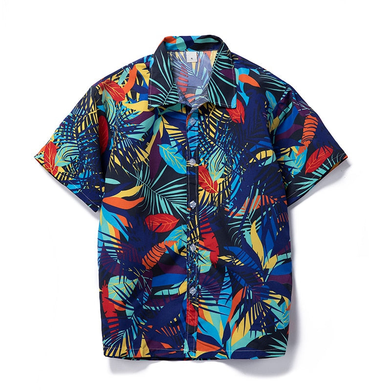 Chemise De Plage À imprimé Hawaïen