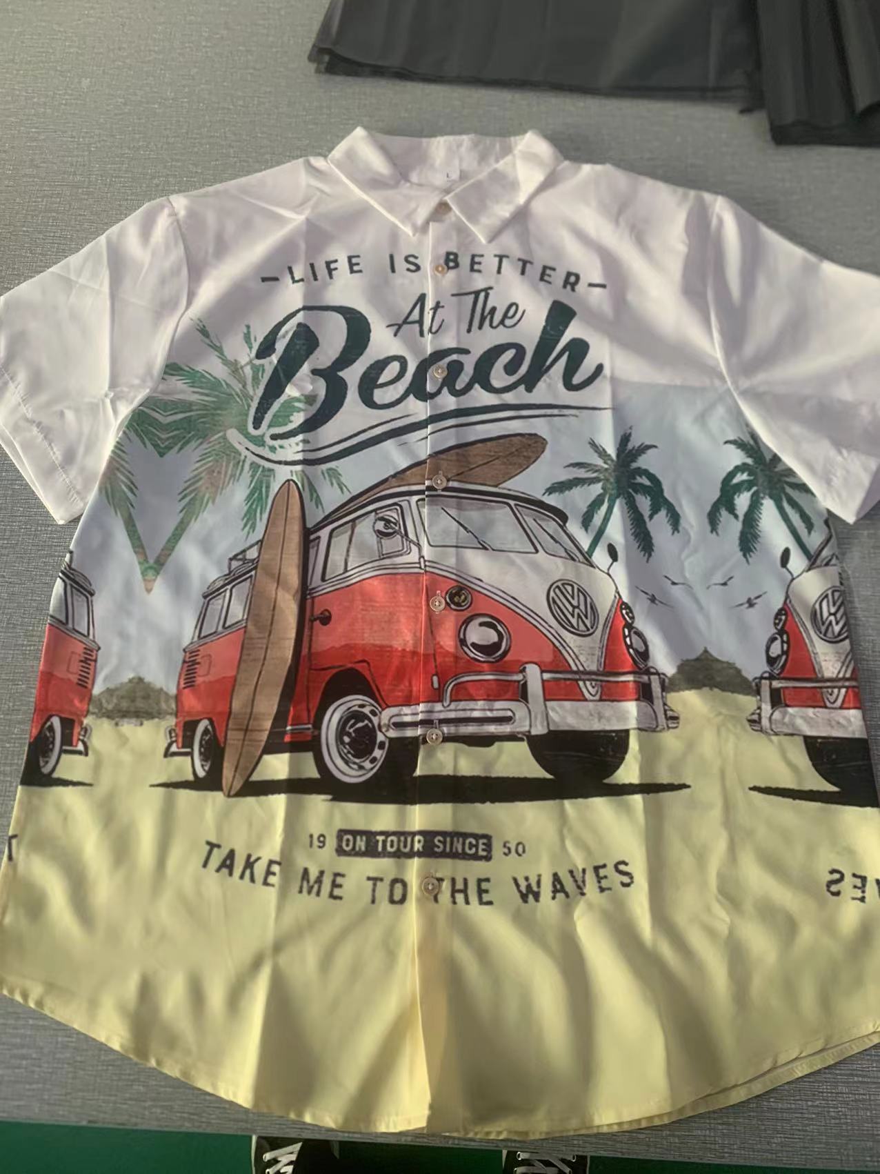 Chemise Hawaïenne Beach Time Imprimé