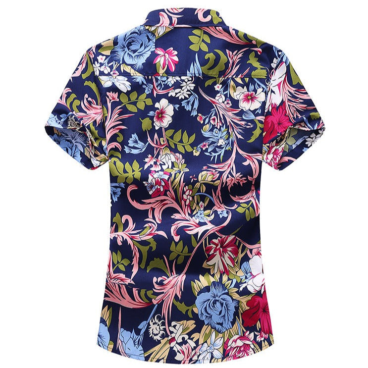 Chemise Hawaïenne Classe Bleu Foncé