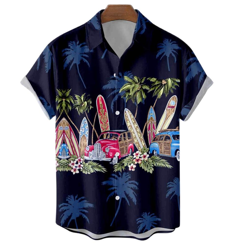 Chemise Hawaïenne Surfeur