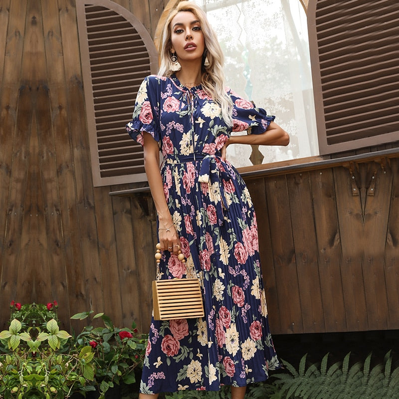 Robe Fleurie Hawaïenne