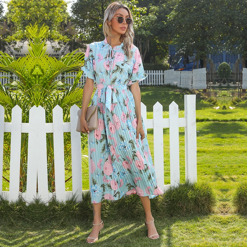 Robe Fleurie Hawaïenne