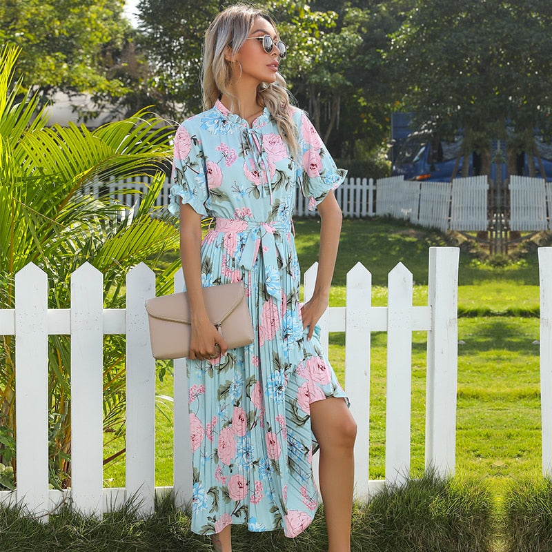 Robe Fleurie Hawaïenne