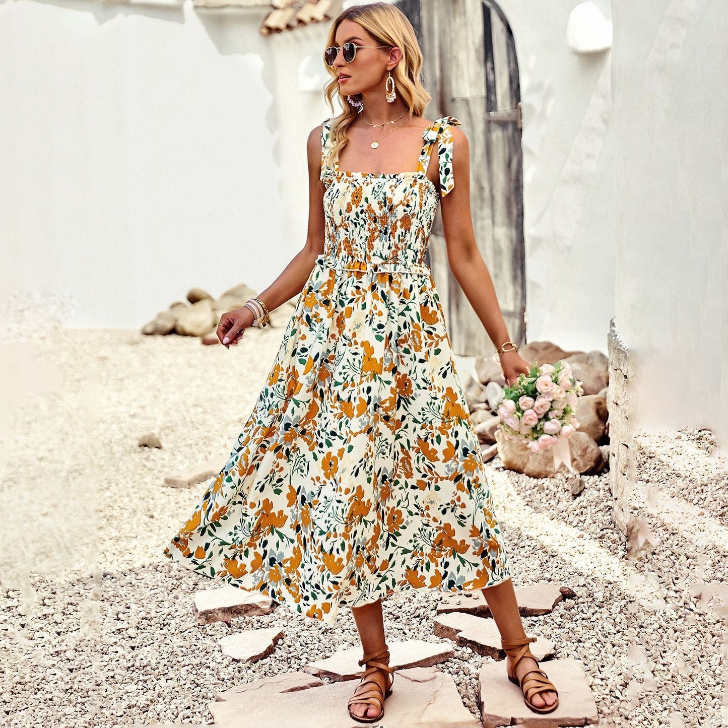 Robe Hawaïenne Jaune