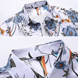 Chemise Hawaïenne Luxe Boutonnée Vêtement Été