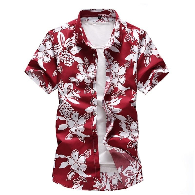 Chemise Hawaïenne Rouge