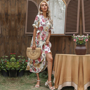 Robe Fleurie Hawaïenne
