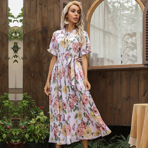 Robe Fleurie Hawaïenne